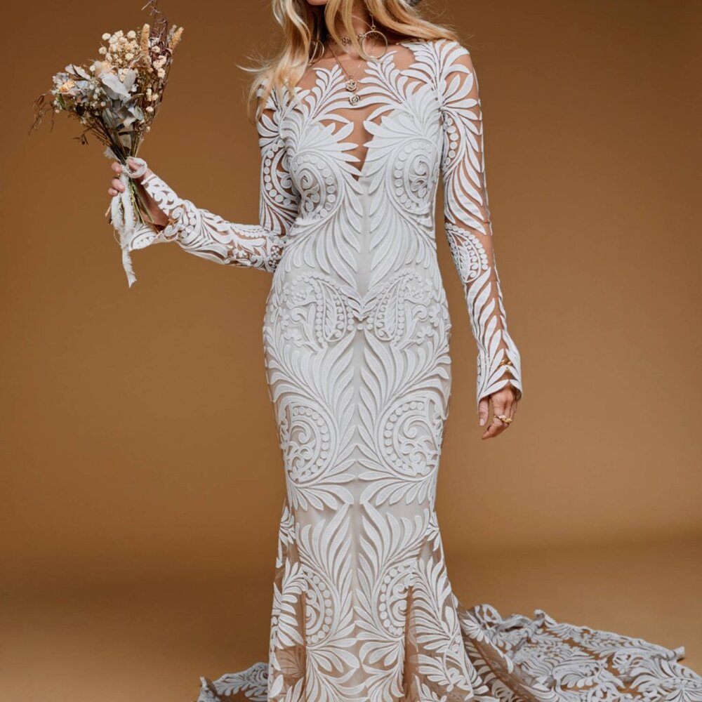 Rue De Seine "Reno" dress in off white (US8/UK12)